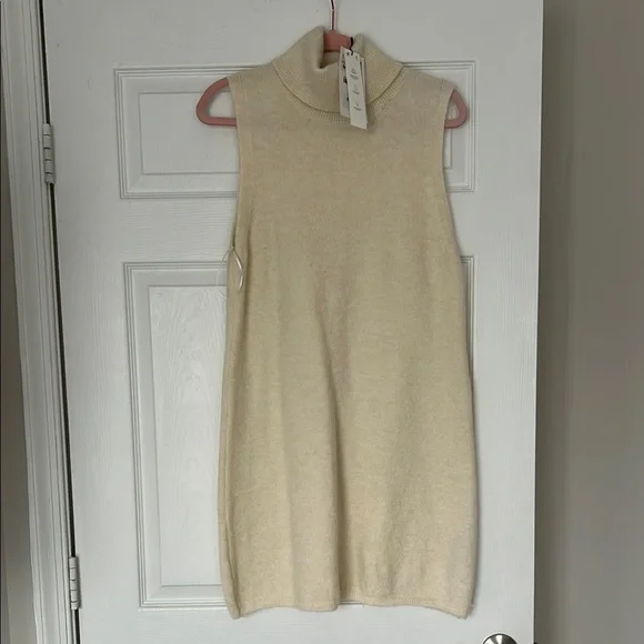 Zara | Dresses | Zara Cream Knit Turtleneck | Poshmark